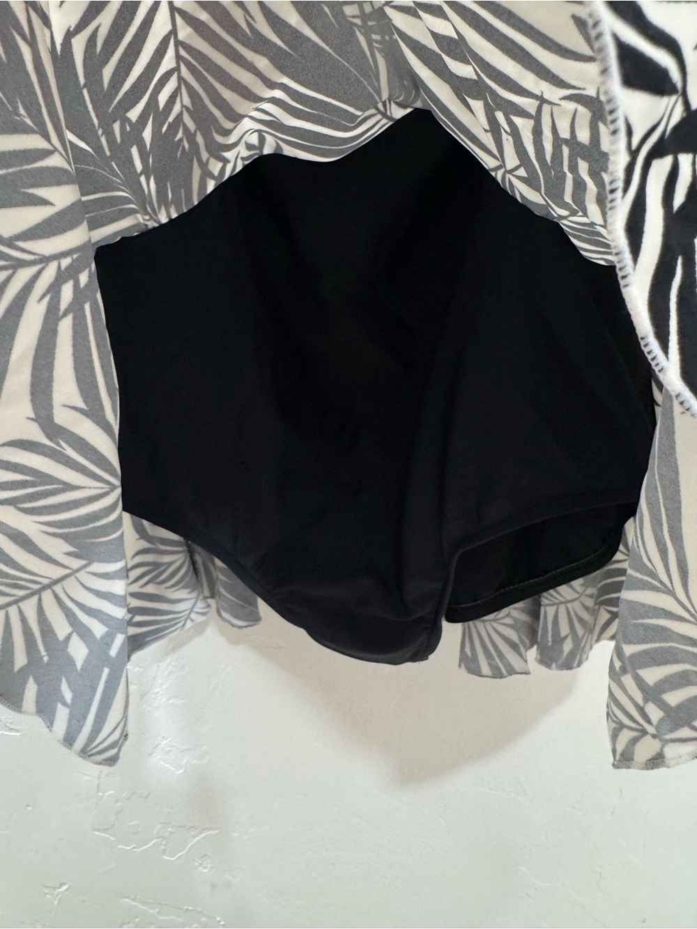 NWT Maxine of Hollywood Palm Retreat Empire Swim Dress One Piece Plus Size Black - Picture 9 of 13